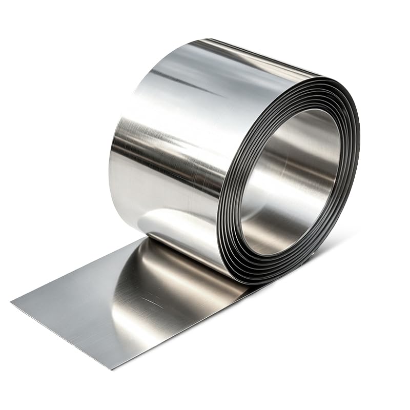 Foil Roll,304 Stainless Steel,Thin Metal Strip Sheet,1000mmx200x0.1mm | for Crafts DIY Electronics
