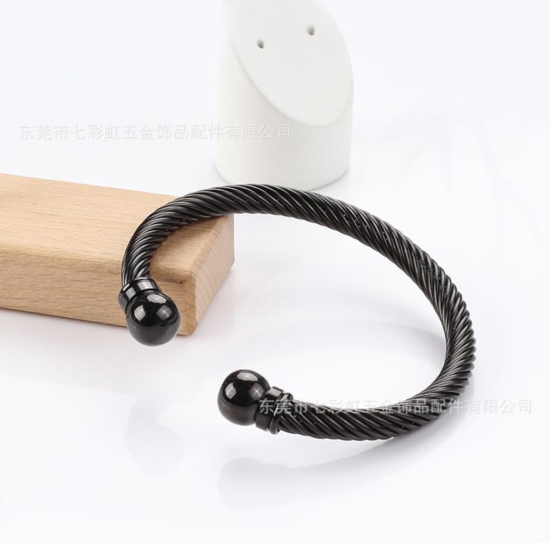 Stainless Steel Twisted Cable Wire Bracelets Adjustable Open Cuff Bangle Bracelet Vintage Jewelry Gift for Women - Image 4