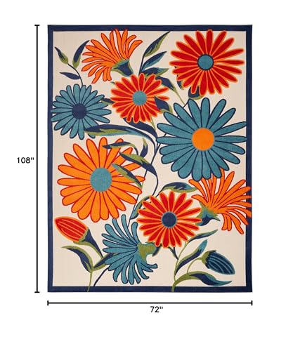 Tapete Nourison Home Aloha multicolor 6' x 9' miniatura 2