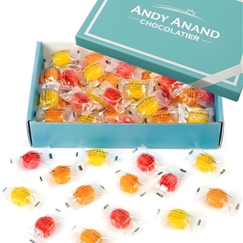 Andy Anand Sugar Free Candy, Tropical Fruit Flavors, Vit C, Healthy, Zero Sugar, Low Calorie, Keto Friendly, Gluten Free, 40 Count (7 oz)