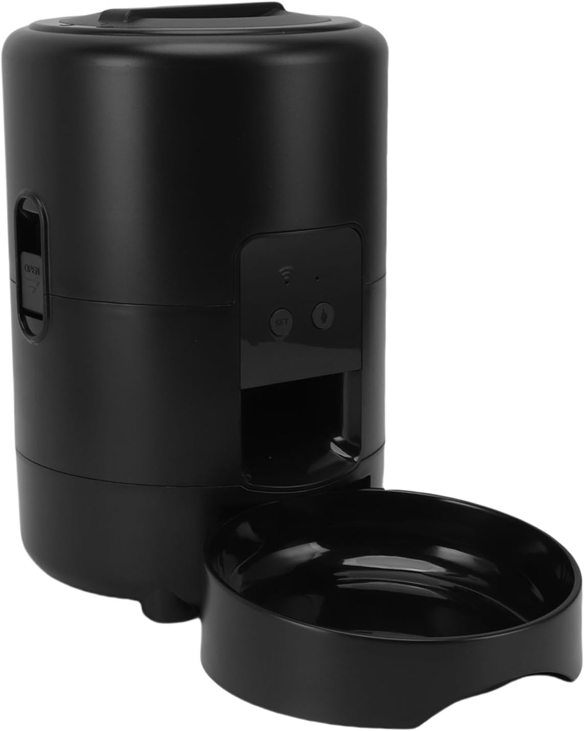 FILFEEL WiFi Automatic Pet Feeder 2L Cat Dog Food Dispenser with App Remote Control Timer Portion Management for Home Use (Black)