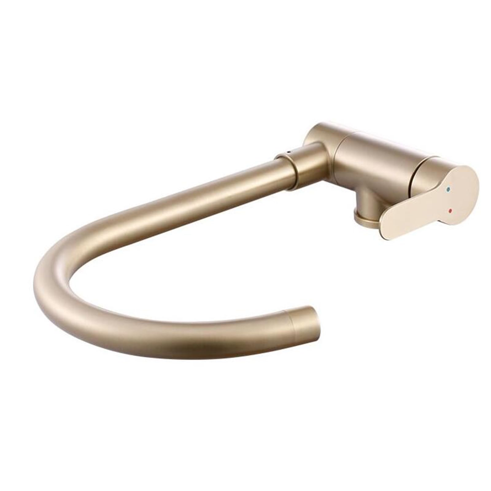 Robinet d'évier en or brossé en acier inoxydable pour cuisine moderne