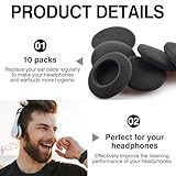 Zoom IMG-2 10 pezzi cuscinetti auricolari per Zoom IMG-2 10 pezzi cuscinetti auricolari per