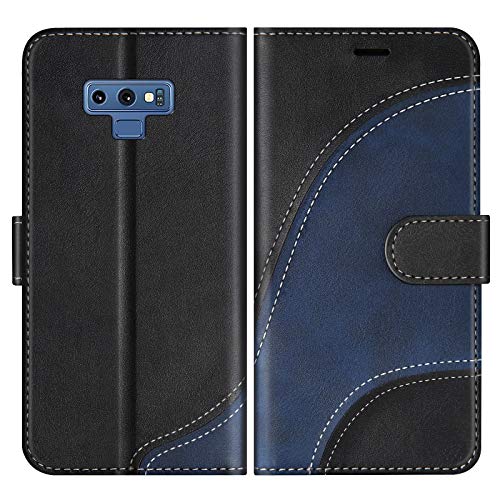 BoxTii Coque pour Galaxy Note 9, Portefeuille Etui en Cuir PU, Magnétique Protection Housse Coque pour Samsung Galaxy Note 9, Noir