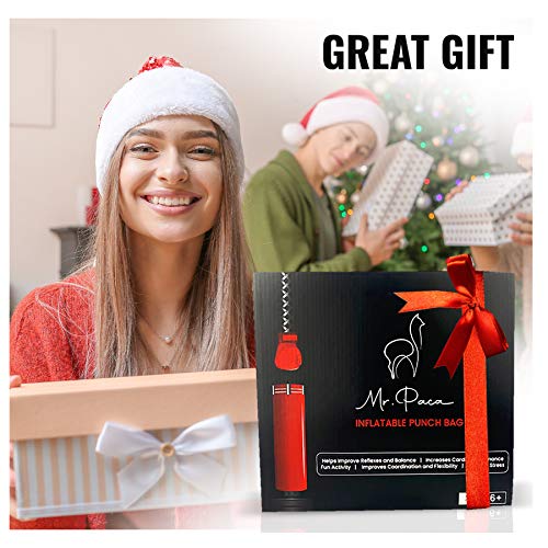 image for Mr. Paca Inflatable Punching Bag For Kids and Adults - Our Free Standi