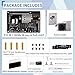 GeeekPi P33 M.2 NVME M-Key PoE+ Hat with Official Pi 5 Active Cooler for Raspberry Pi 5, Support M.2 NVMe SSDs 2230/2242/2260/2280
