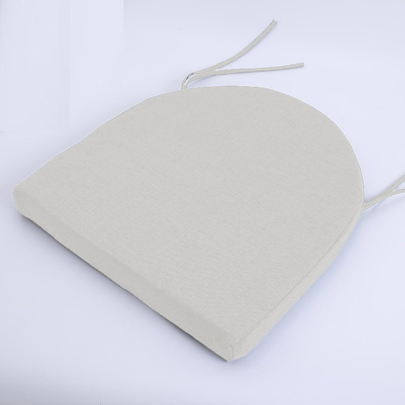 Rr tianshi U-Shaped Dining Seat Cushion Pads,Thicken 3/5/8cm Chair Seat Pads,Non-slip Chair Cushion Pad for Indoor Home Kitchen Patio (40X40X8CM,White)