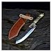 Alto tenore di carbonio in acciaio a mano vichinga coltello affilato esterna luce lusso maniglia Coltelli da cucina Set Rame Drago Decor (Color : C and Cover)
