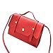 Produktbild Damenhandtaschen Ronamick Frau Mode Solid Cover Crossbody Tasche Schultertasche Telefon Münztüte (Rot)