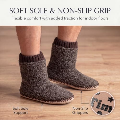 cosyone1997 Boot Slippers for Men Indoor Non Slip Soft Sole Size 10-11 by cosyone1997 - Image 6