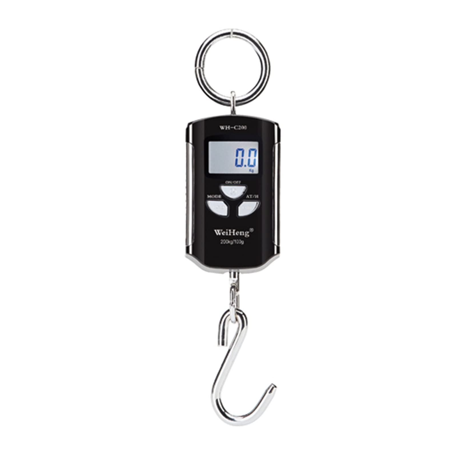 Crane Scale, Micro Crane Scale Portable Electronic 200KG/100G with Hook for Industrial, Agricultural, Family(Silver)