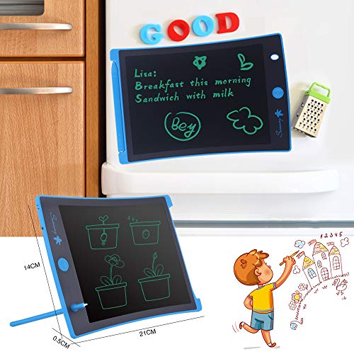 Sunany LCD Writing Tablet 8.5-Inch Toddler Doodle Board Drawing Pad, Electronic Drawing Tablet with Lock Function, Educational and Learning Toys for Kids at Home and School (Blue)