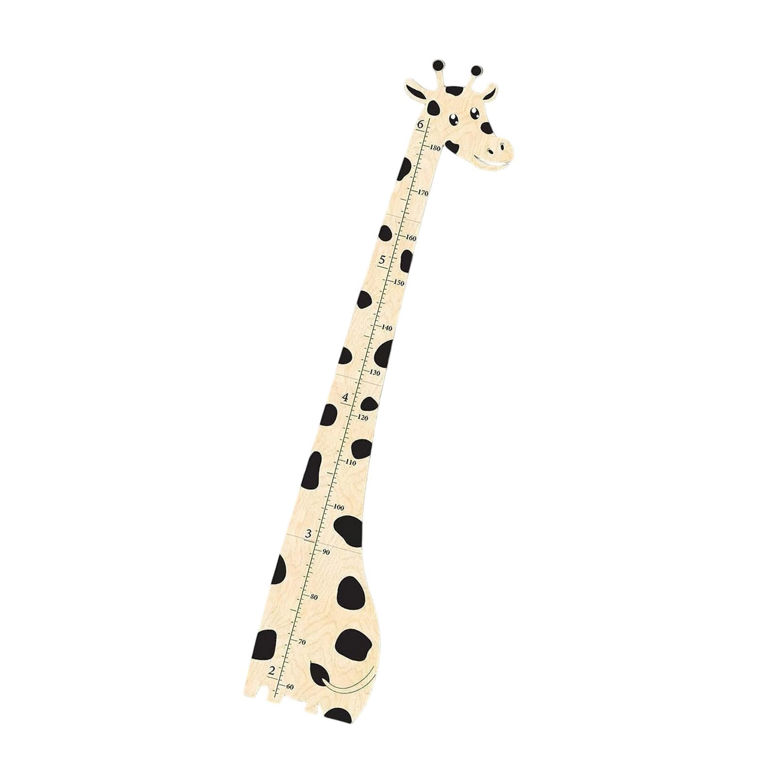 Hsioluted Wooden Giraffe Growth Chart for Removable Height Ruler Wall Decoration Nursery Decor Giraffe Growth Chart
