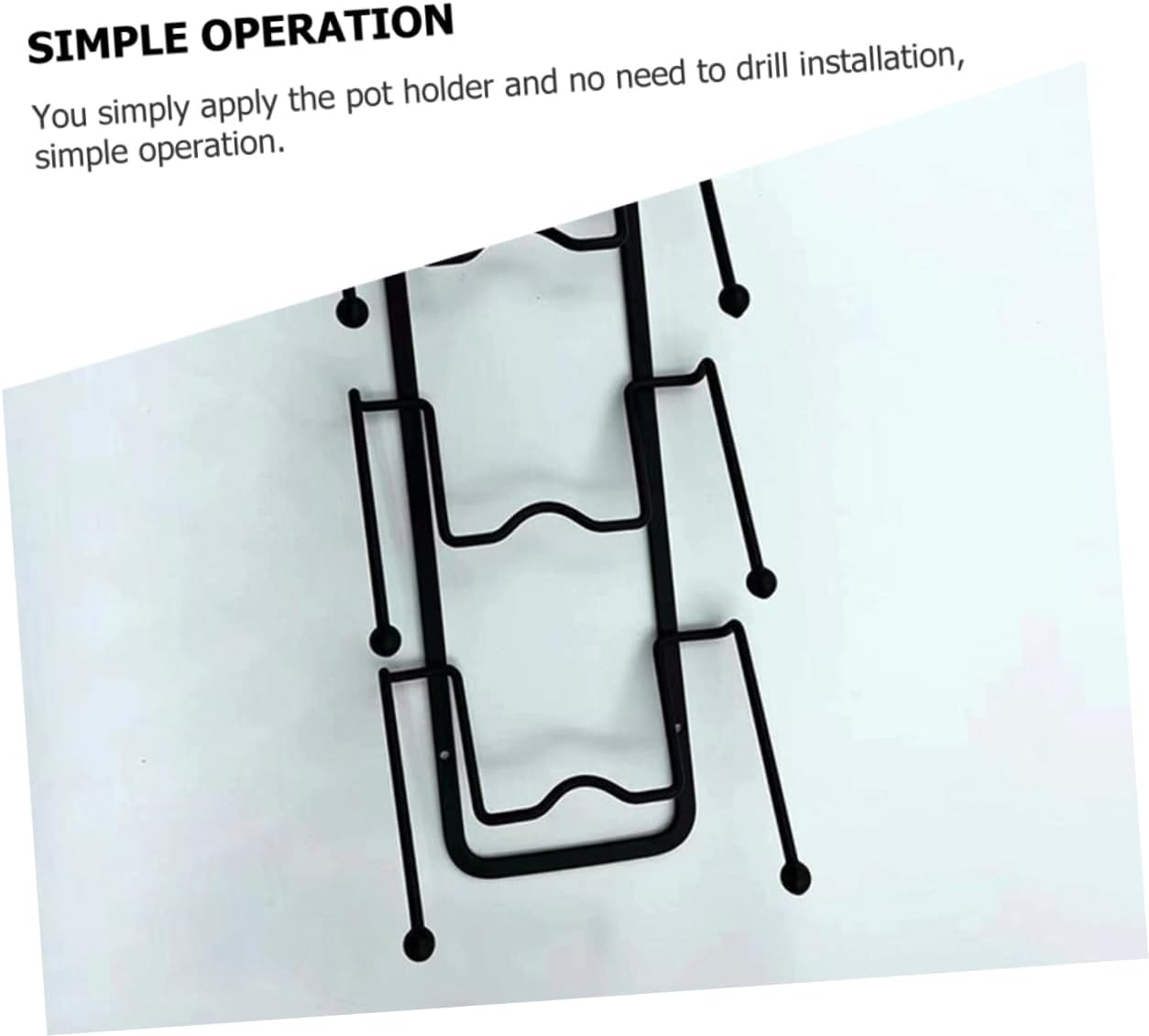 Zerodeko 2pcs Pot Lid Organizer -mounted Design Punch Kitchen Storage for Efficient Utensil Management Space-saving Holder for Pots and Pans Lids