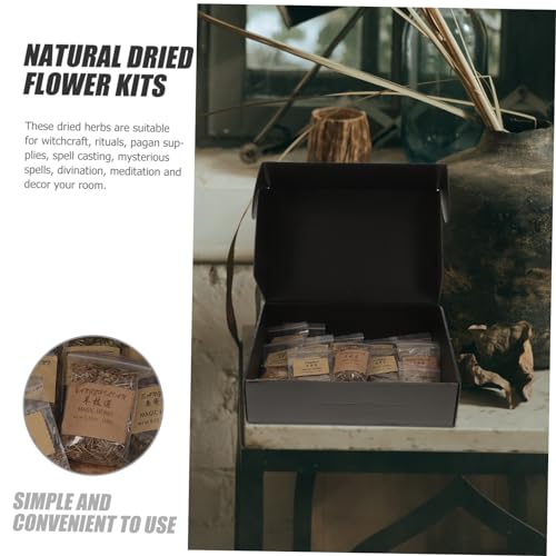 ULDIGI 1 Conjunto De Mini Cristais Flores Secas Lavanda Bruxaria Acessório De Meditação Gadgets De A