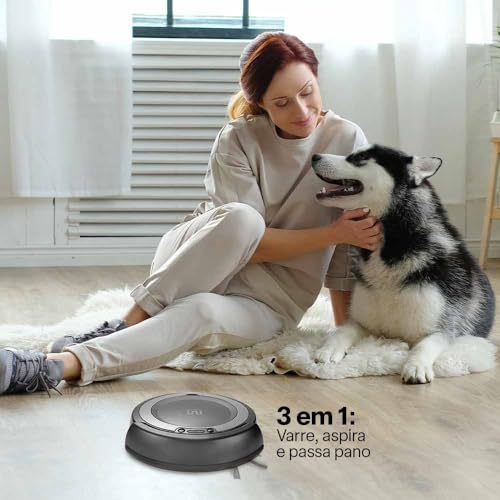 Aspirador Robô Midnight Varre Aspira e Passa Pano Bivolt Multi - HO411