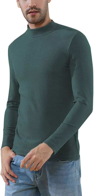 amazon men's mock turtleneck