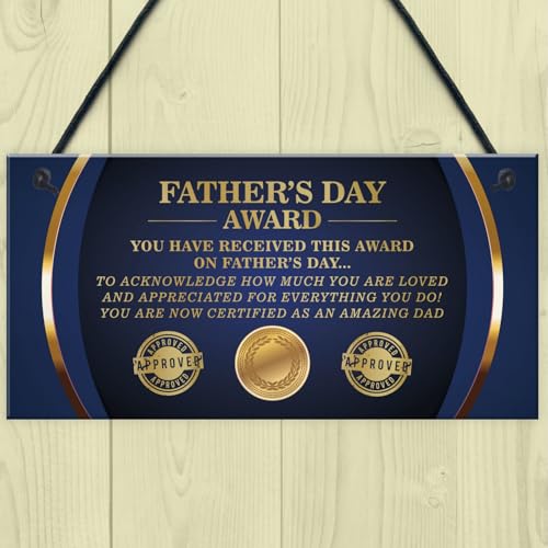 Signs Plaques Fathers Day Award Sign Funny Fathers Day Gift For Dad Daughter House Decor - Afbeelding 3