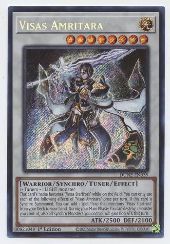 visas cards yugioh Amazon.com: Visas Amritara - DUNE-EN039 - Secret Rare