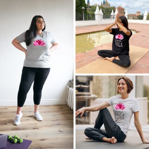 Maglietta Namaste/Fiore di Loto Rosa - Yoga