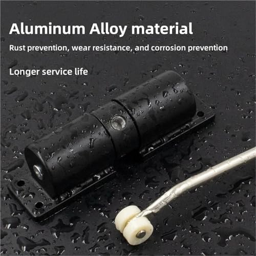 Cierrapuertas automático ajustable negro de resorte resistente para puertas de interior y exterior 6