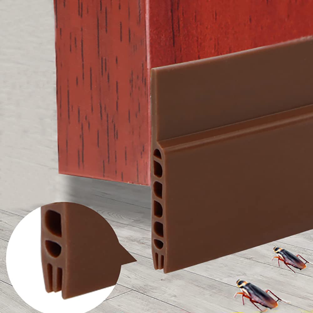 Door Draft Stopper Strong Adhesive Under Door Seal Blocker Soundproof Door Sweep Weather Stripping for Exterior Interior Doors