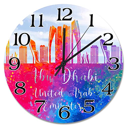 Horloge d&eacute;corative de ferme Abu Dhabi pour salon chaleureux