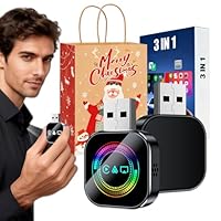 Wireless Carplay Mirror Link Adapter, 2026 Upgrade 3 in 1auto Adapter Dual Mode 10m Automatic Connection Bluetooth 5.0 Full Screen, Screen Mirroring Adapters One Device Covers All Needs (Dazzling, 1)