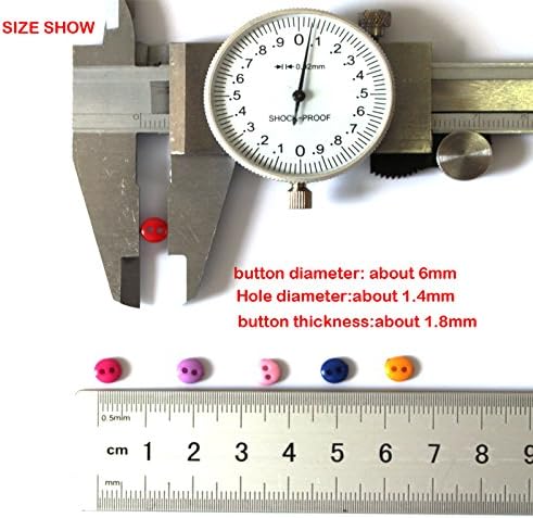 Tiny Button, 500pcs 6mm Micro Resin Buttons for Dolls Clothing Sewing Accessories - Image 4