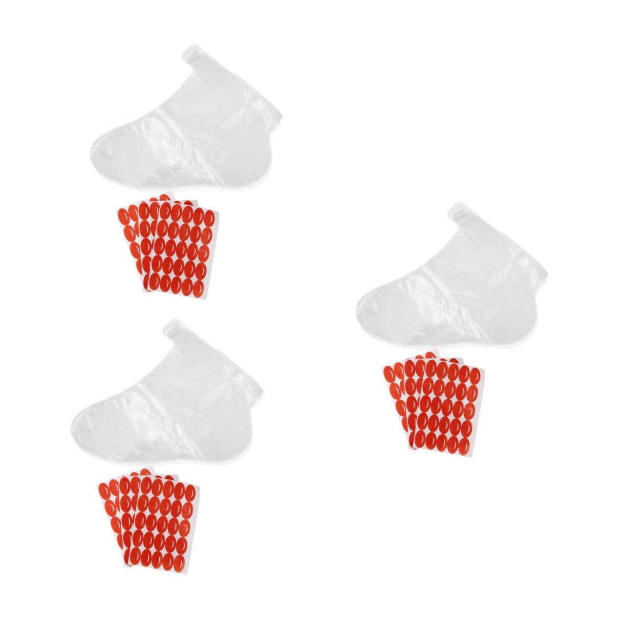 NOLITOY 3 Sets Foot Soaking Products Moisturizing Socks Women Disposable Feet Covers