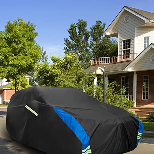 Image of Avecrew Car Cover Custom Fit for Honda CRV, Waterproof All Weather Full Exterior Cover Rain Snow UV Protection Cover with Side Door Zipper Design