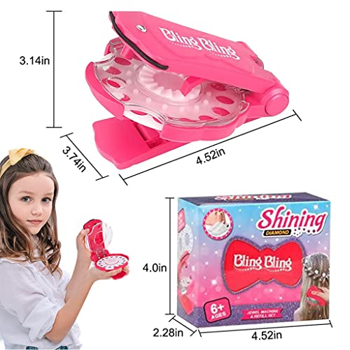Image of MAYCREATE Quick Hair Gem Stapler, 180pcs Rhinestone Kit, Bling Styling