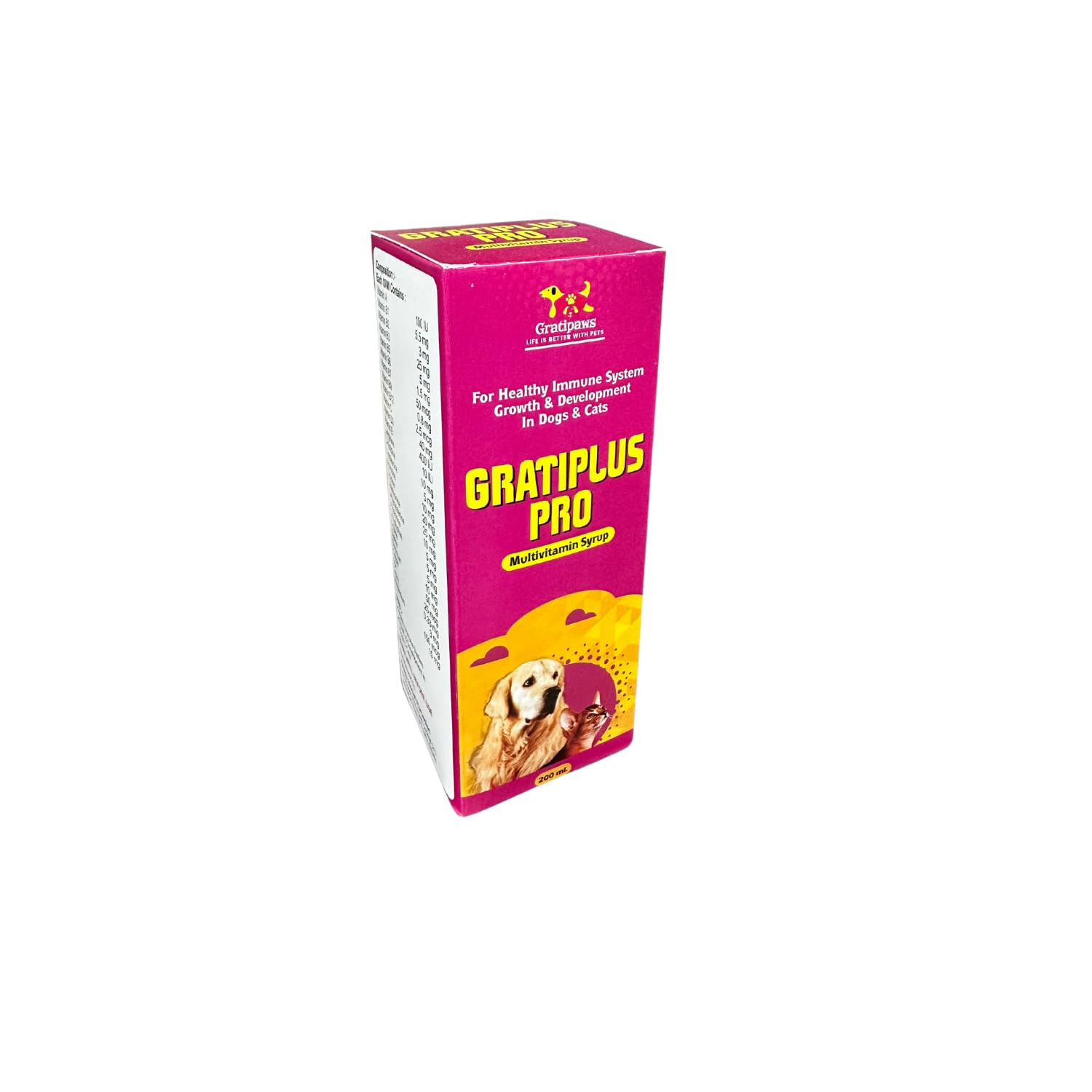 Gratipaws Gratiplus Pro Multivitamin Syrup for Pet Dogs & Pet Cats | Immune System Support, Growth & Development | Enriched with Essential Vitamins, Amino Acids, and Minerals (B0DCYW581M) Amazon Price History, Amazon Price Tracker