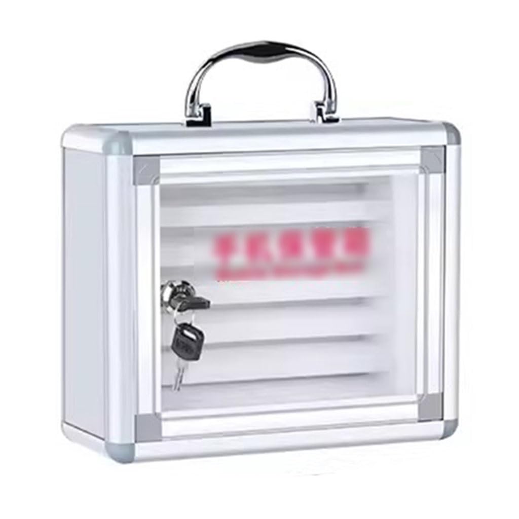 6/12/24 Slots Mobile Phone Storage Cabinet Wall-mounted Lockable Student Mobile Phone Safe Office Meeting Cell Phone Holder Rack For School And Office Ideal (Color : Silver, Size : 6)