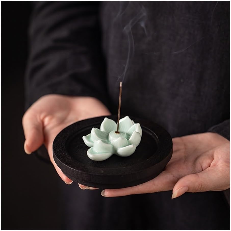 Incense Burner, Ceramic Incense Holder for Tea Table Sandalwood