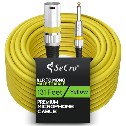 SeCro Mic Cable - 6.35mm Male to XLR Male Cable electric Bass Gui...