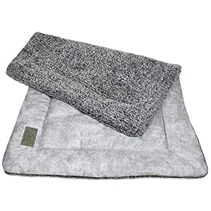 KaraLuna Flauschige Hundematte 48 x 30 cm Grau