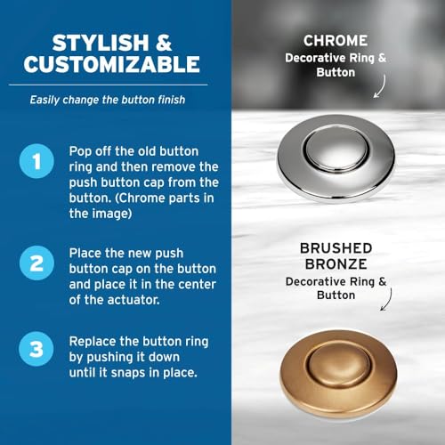 InSinkErator STC-BB bouton pneumatique sécurisé pour évier - 6