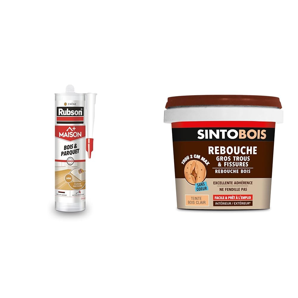 Mastic maison bois et parquet Rubson chêne cartouche 280ml