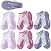 No Skid Kids Socks, HAPYCEO 6 Pairs 2-4 Years Old Anti-slip Soft Cotton Baby Toddler Infant Assorted Color Girls Grip Walkers Christmas Gift Socks Purple&Light Pink&Dark Pink