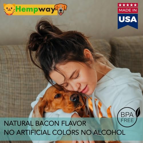 Organic Dog Cat Calming Drops Anti-Separation Formula for Comfort
| Natural Bacon Flavored Calming Drops for Dogs and Cats
| Anti-Separation Calming Drops for Dogs and Cats: 4 oz (120 ml) - 120 Servings