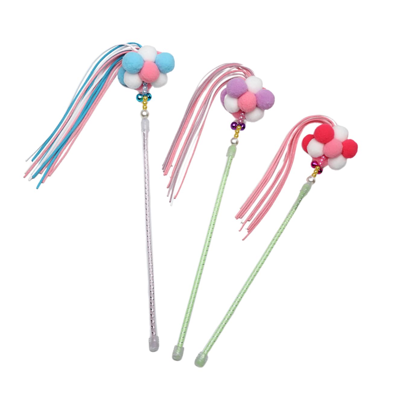 Yardwe 6 Piezas Gatito Juguetes Interactivos Juguete De Hadas Suministros De Juguetes para Gatos Peluche Themberchaud Juguetes Teaser Juguetes para Gatitos Hueso De Juguete Mascota Pompón