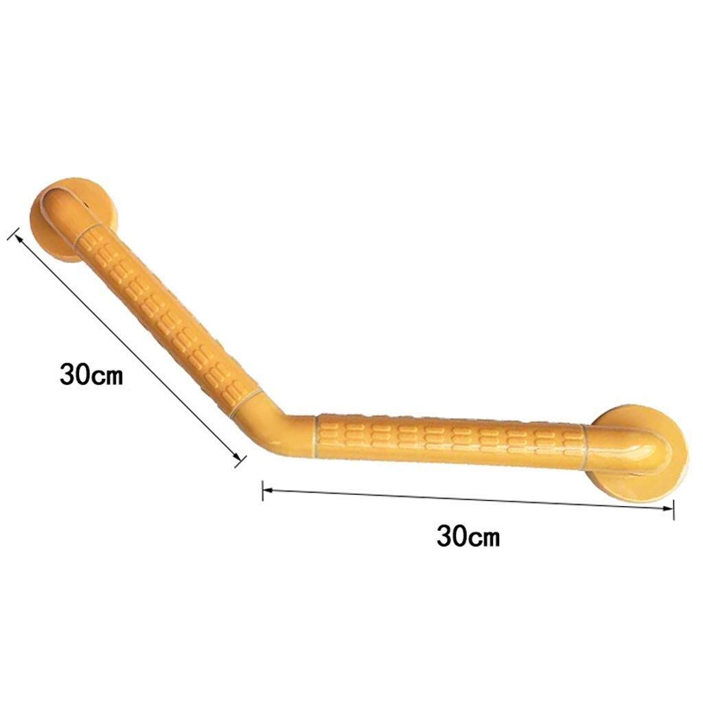Barra de Apoyo para baño en ángulo de 30 cm, Barra de Apoyo antiestática, Barra de Seguridad, Barra de Apoyo para Montaje en Pared, Barra de Apoyo para baño, Color Blanco