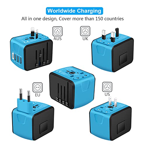 image for SAUNORCH Universal International Travel Power Adapter W/High Speed 2.4