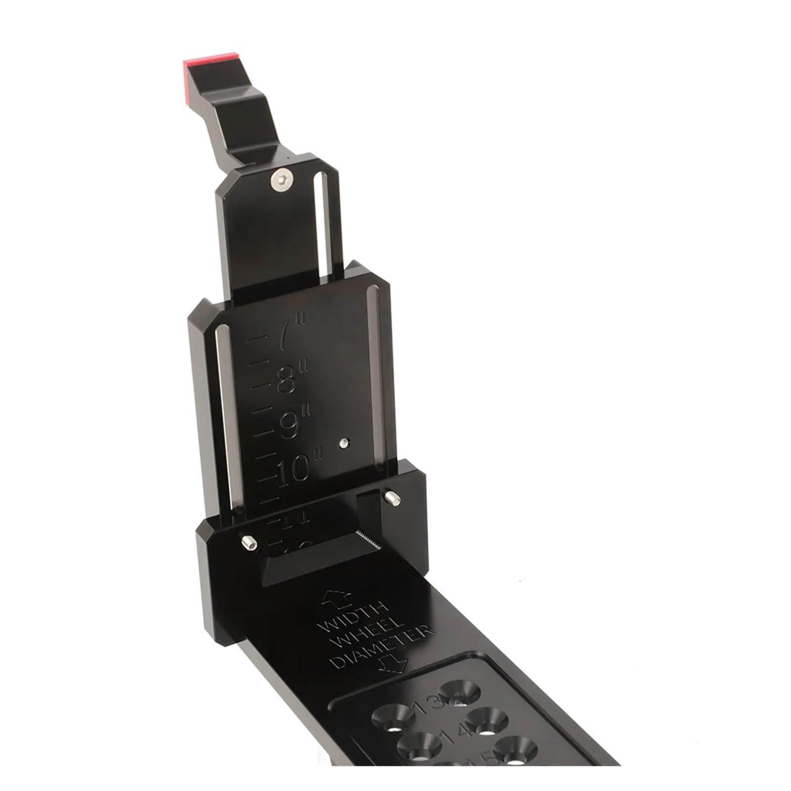 LoRier Herramienta Universal de compensación de ajuste de rueda de vehículo, medidor de medición de compensación de coche, herramienta for cubo de rueda, herramienta de medición de cubo de rueda autom
