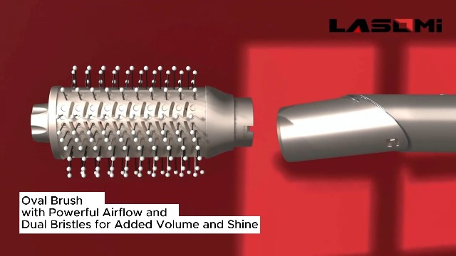 Lasomi 8 in 1 Hair Styler & Hot Air Styler, 1200W Negative Ionic