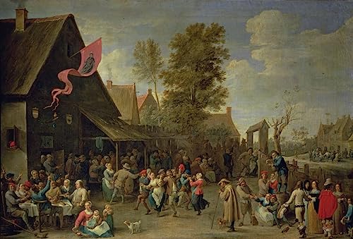 Toile la consécration d'une église de village par David Teniers, impression d'art premium
