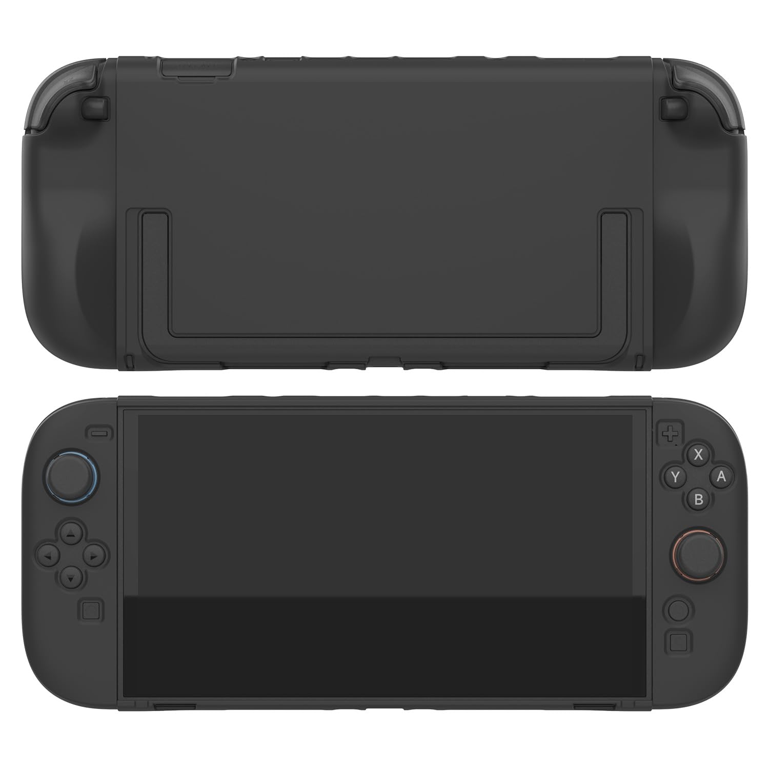 GUTIAL Dockable Case Compatible With Nintendo Switch 2 2025 - [Anti-Slippery] Grip [Kickstand Friendly] Protective Cover Shell for NS 2 And Joy-Con Controller - Black - Image 3