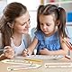 4 Stück Lesehilfe Kinder 1 Klasse, Leselineal zur Einschulung, Lineal personalisiert für Kinder, Personalisiertes Lesehilfe mit Lineal aus Holz, Geschenk zur Einschulung 2025 für Jungen & Mädchen