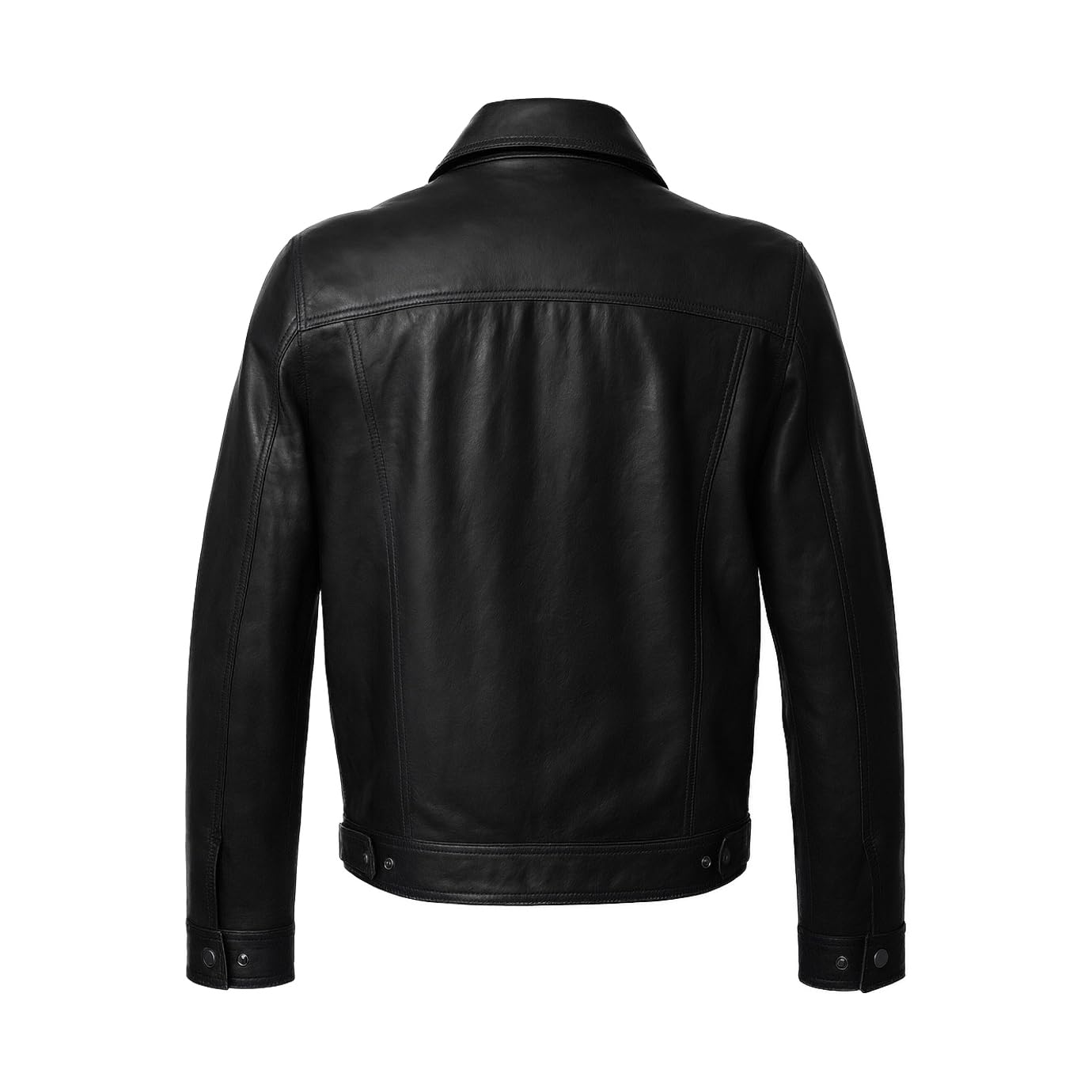 Zerimar Chaqueta Tejana de Cuero para hombre | Piel Natural Auténtica | Prenda Elegante y Cómoda con Diseño Moderno | Ideal para Uso Diario o Salidas Especiales